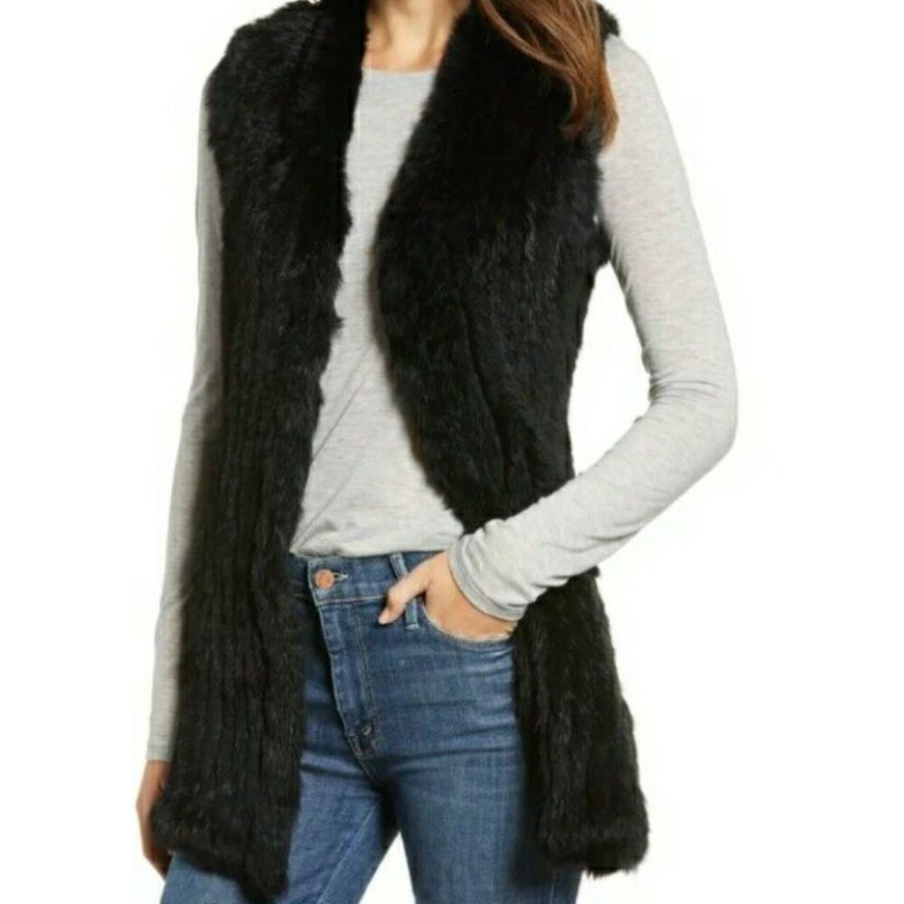 Love Token Vest, 100% Genuine Rabit Fur (Size S)
